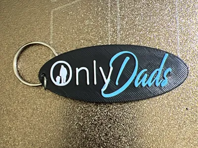Only Dads Keychain