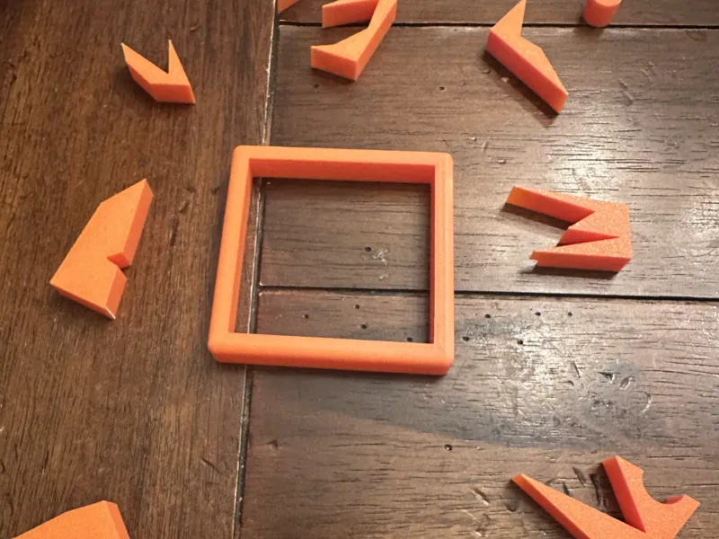 Print In Place Geometric Puzzle!