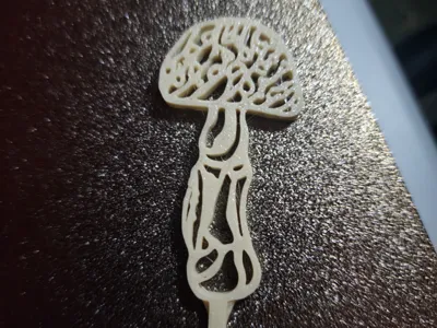 Reinforced Mushroom Hair Pin