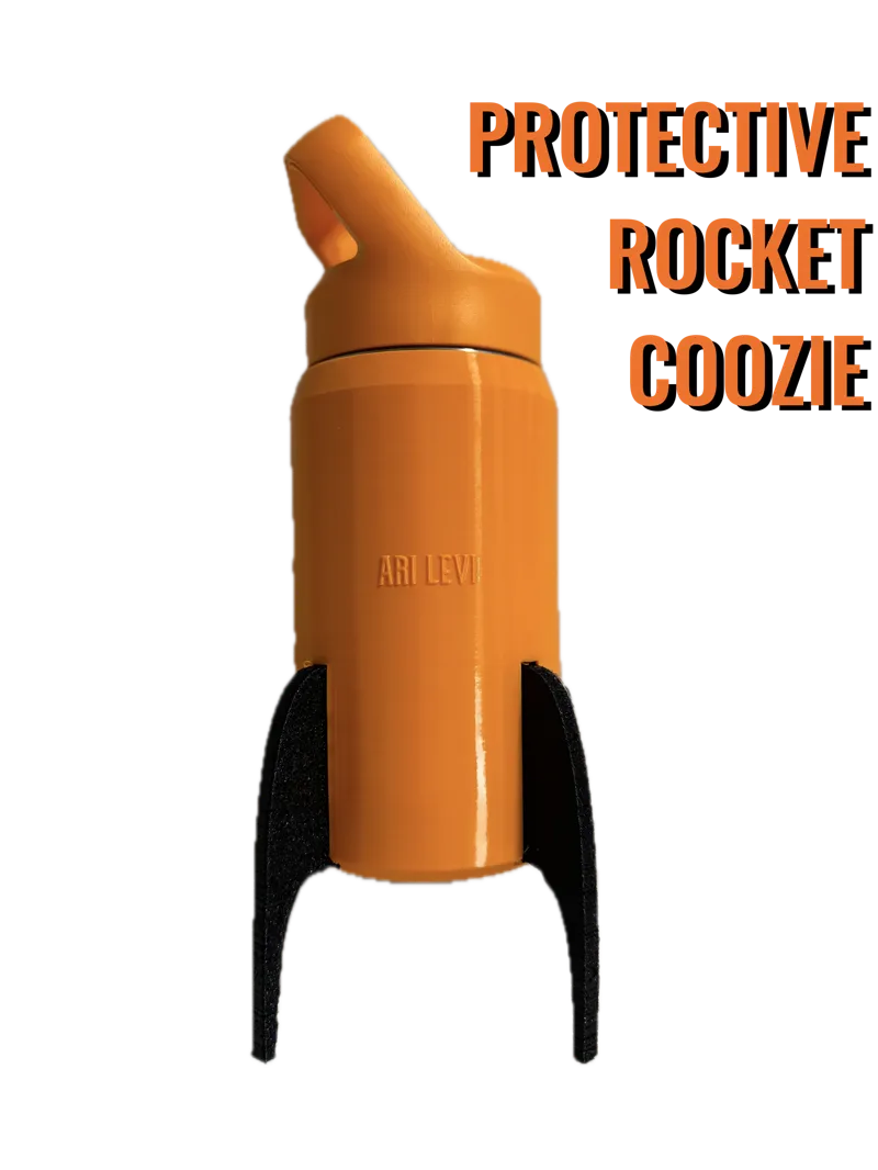 Protective "Rocket" sleeve for kids' water bottles