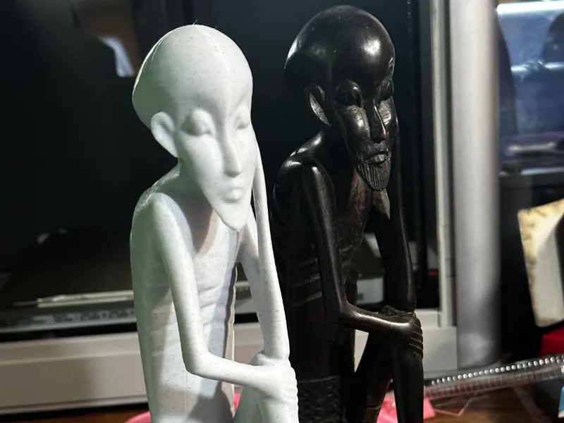 Thinking Man from hand carved african scuplture