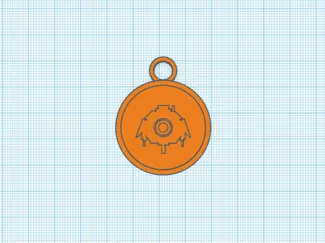 NMS sentinel icon keychain
