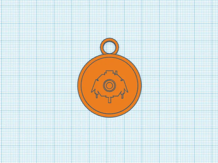 NMS sentinel icon keychain