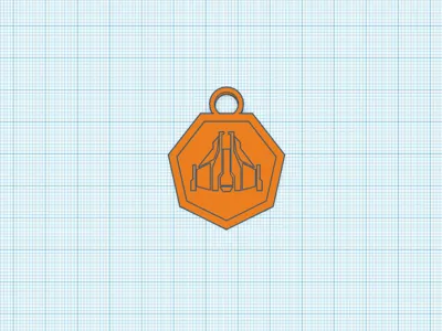 NMS interceptor icon keychain