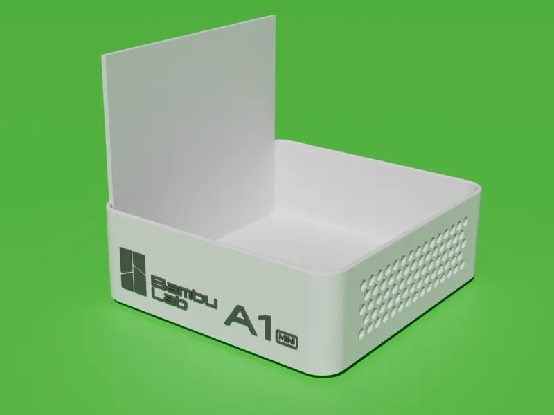 A1 mini poop bucket with deflector 