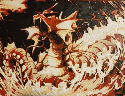 gyarados filament painting / hueforge