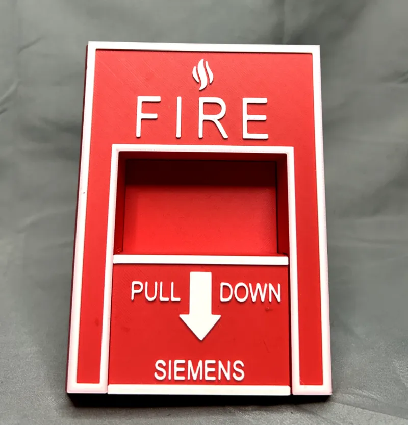 Fire alarm light switch