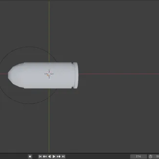 accurate sized 9mm bullet!