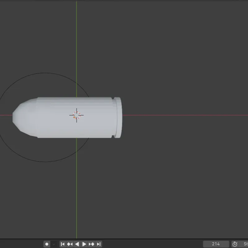 accurate sized 9mm bullet!