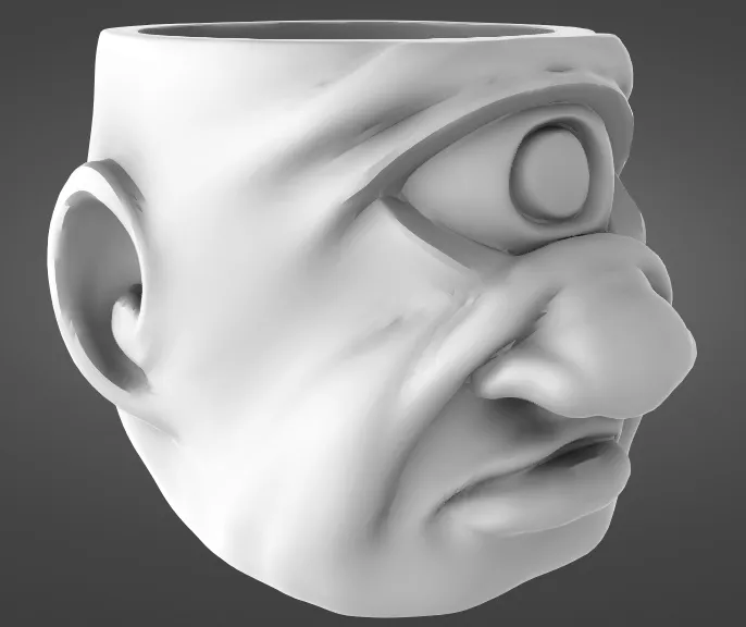 Cyclopas Face pot