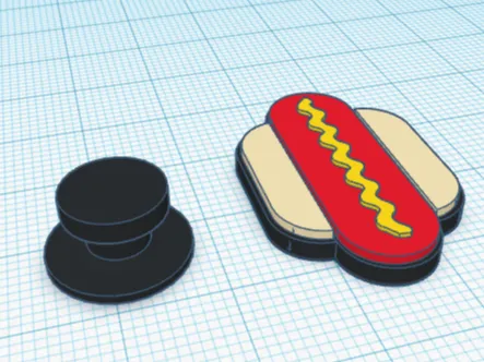 Hot Dog Croc Charm