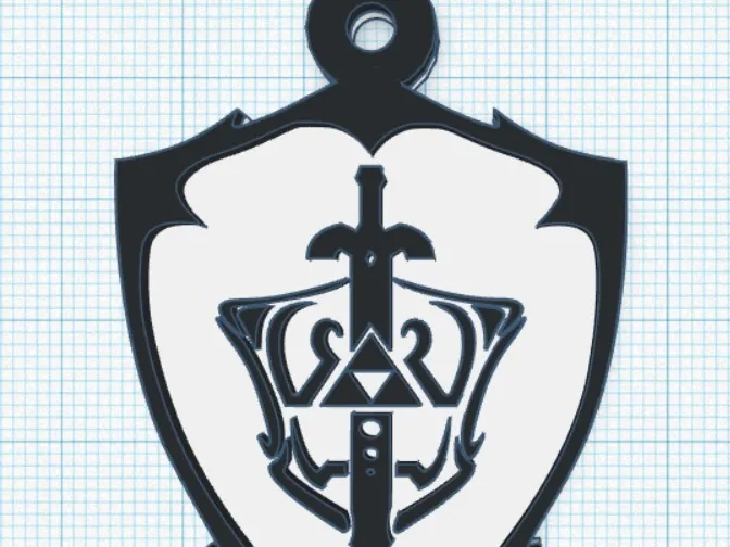 LLAVERO ESCUDO ZELDA