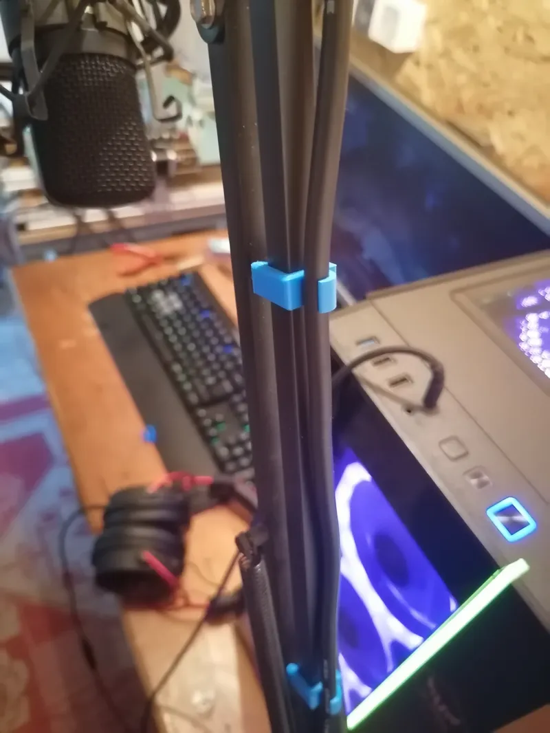 Boom Mic Arm Stand cable Clip