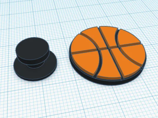 Basketball Croc Charm