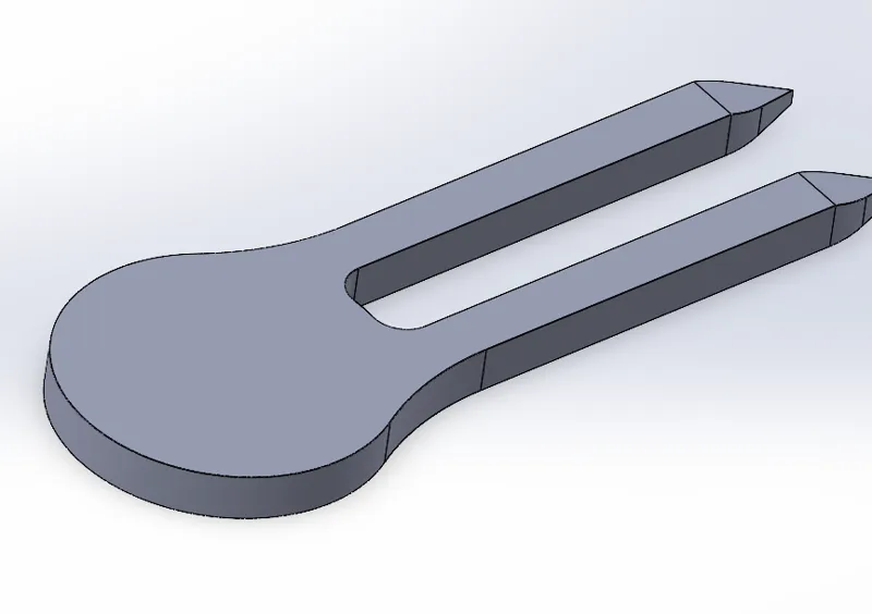 Golf divot tool blank 