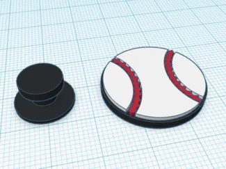 Baseball Croc Charm