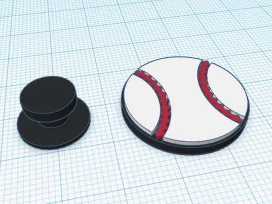 Baseball Croc Charm