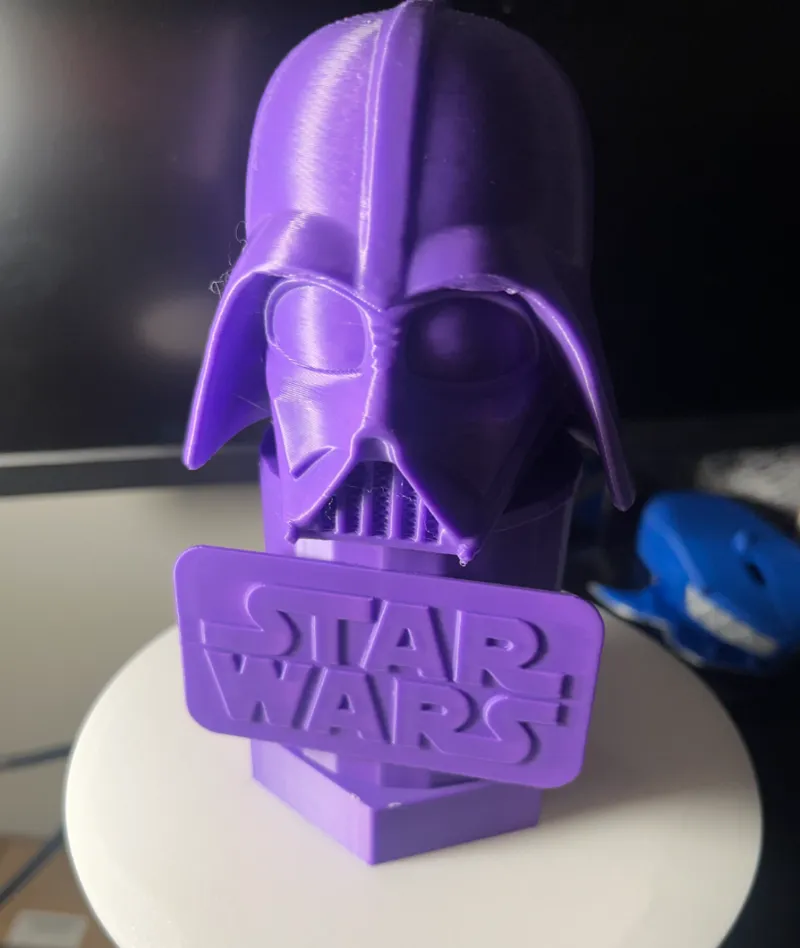 Darth Vader Mini Desk Trashcan with StarWars Sign