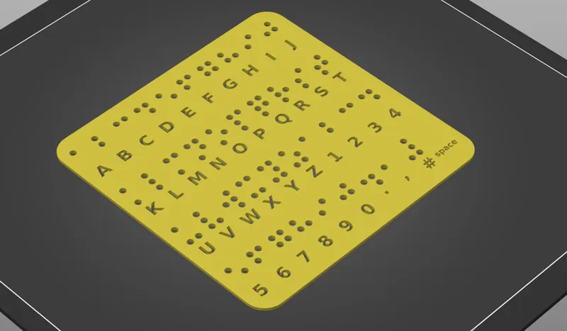 Braille Template