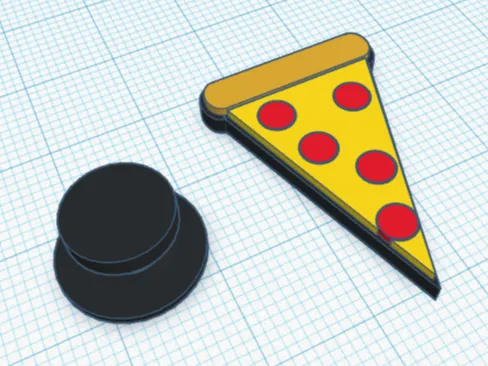 Pizza Croc Charm