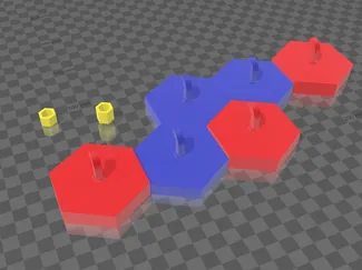 Key Board Hexagon
