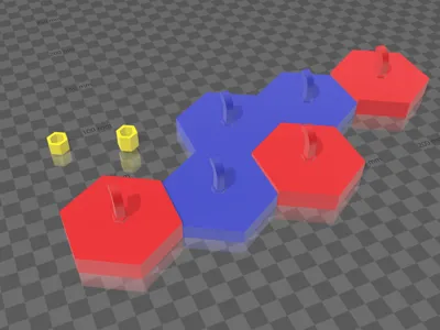 Key Board Hexagon
