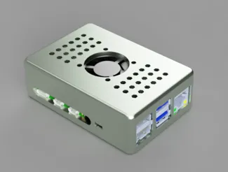 Raspberry pi 4 case with 33mm fan