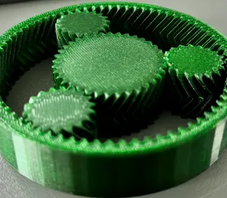 Print in place planetary gearbox