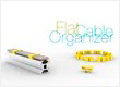 Flat cable organizer