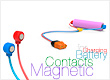 Magnetic contacts for battery charging