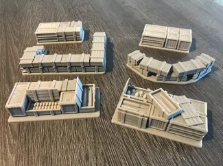 Wargaming Terrain - Crates / Pallets / Defenses