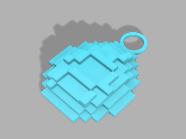 Minecraft Minerals Keychain