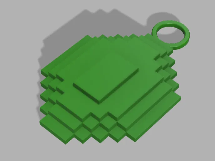 Minecraft Minerals Keychain