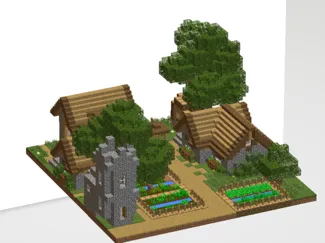 Minecraft village
