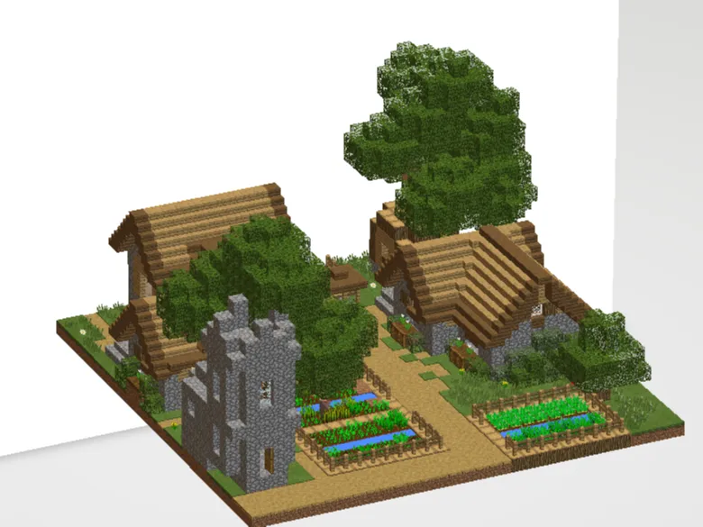 Minecraft village