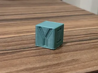 Text Calibration cube