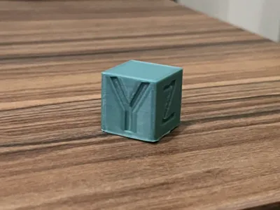 Text Calibration cube