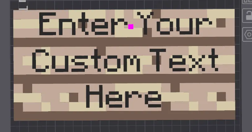 XL Minecraft Sign - Make Your Own - Free 3D Print Model - MakerWorld