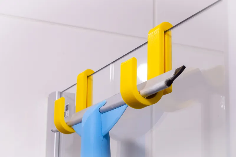 Bath Glass Shower Hook  - Quick and Easy Print