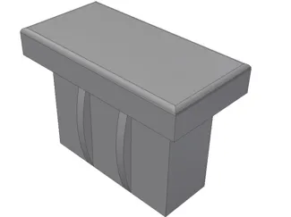 Rectangular end cap (many size)