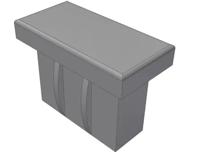 Rectangular end cap (many size)