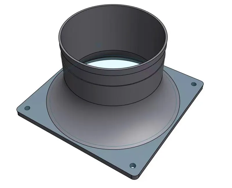 12cm fan to 8cm pip connector