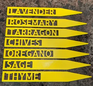Plant stakes for herb garden