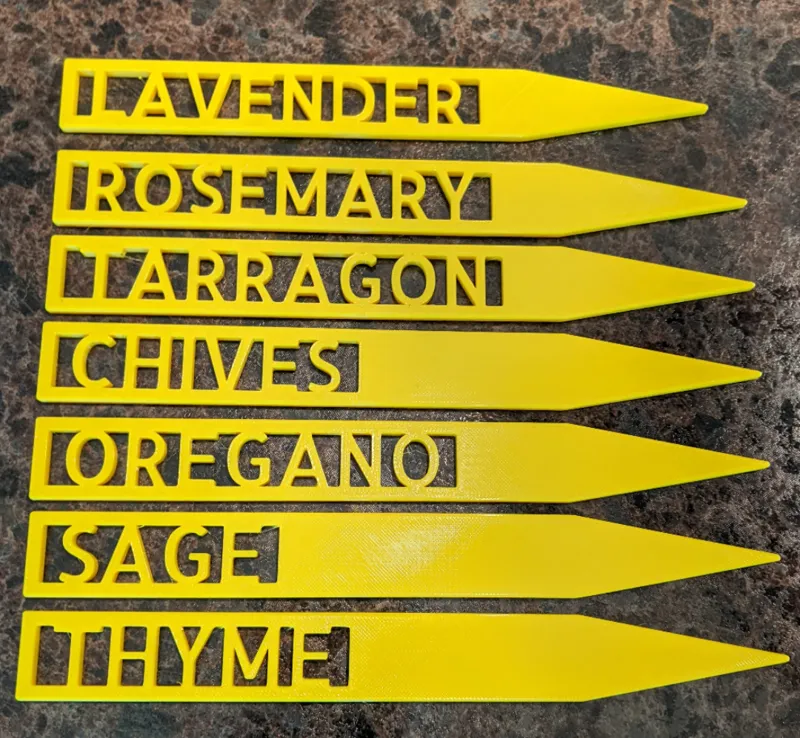 Plant stakes for herb garden