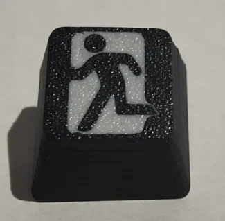 Escape key exit sign