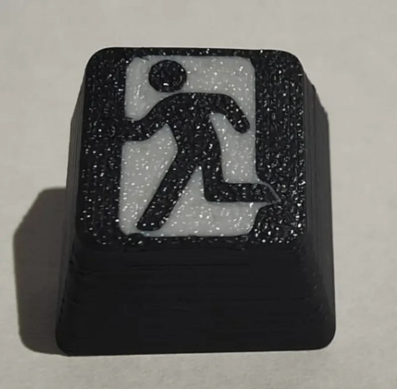 Escape key exit sign