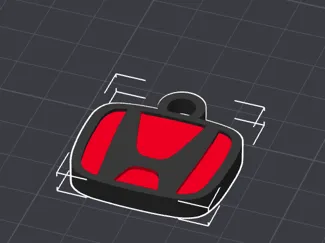 honda logo keychain