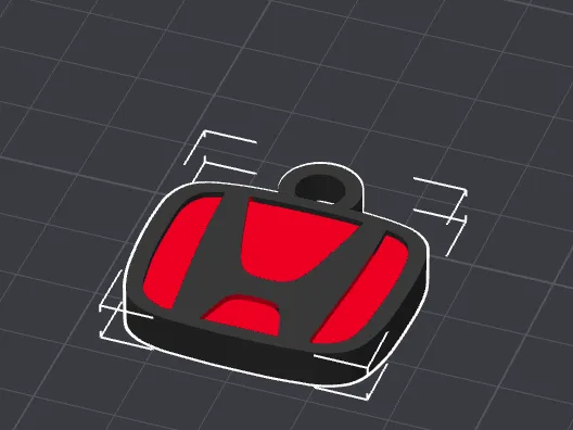 honda logo keychain