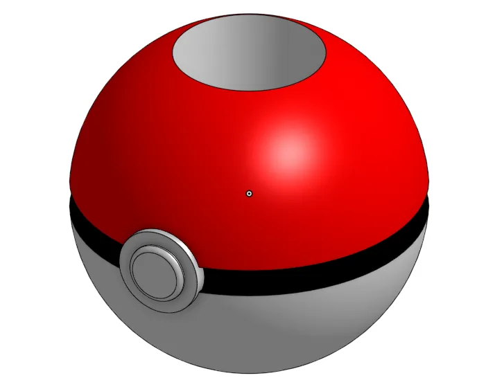 Pokeball pencil cup