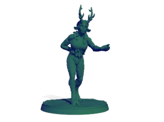 Satyr female DnD character